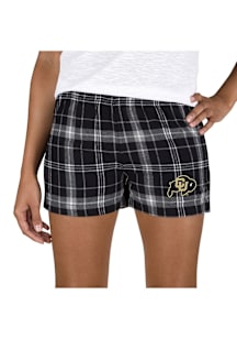 Concepts Sport Colorado Buffaloes Womens Ash Ultimate Flannel Shorts