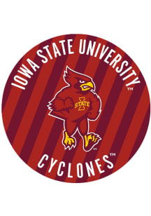 Iowa State Cyclones 3&quot; Stripes Button - Cardinal