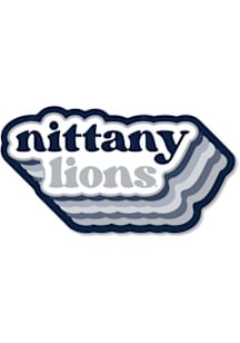 Penn State Nittany Lions 3.5" Bubble Cloud Rugged Stickers - Navy Blue