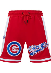 Pro Standard Chicago Cubs Mens Red Script Tail Shorts