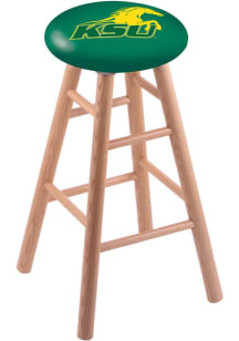 Kentucky State University Round Cushion Oak Pub Stool - Brown