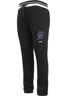 Pro Standard Miami Marlins Mens Black Script Tail Sweatpants