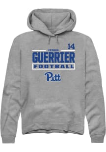 Joshua Guerrier Rally Mens Graphite Pitt Panthers NIL Stacked Box Player Hood