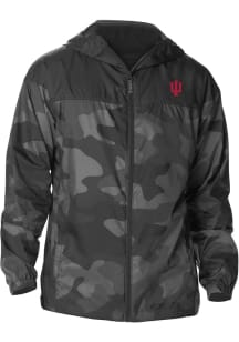 Columbia Indiana Hoosiers Mens Black Heat Seal Camo Flash Challenger Light Weight Jacket