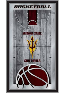 Arizona State Sun Devils Basketball Hanging Back Bar Mirror