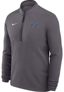 Nike Pitt Panthers Mens Charcoal Victory Long Sleeve Qtr Zip Pullover
