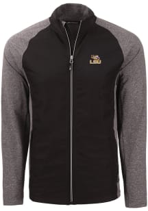 Cutter and Buck LSU Tigers Mens Black Adapt Eco Big and Tall Light Weight Jacket