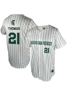 Khamaree Thomas Genuine Collective Mens White Michigan State Spartans NIL Jersey