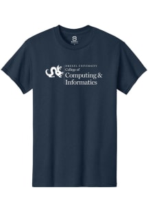 Drexel Dragons Navy Blue Summit Sportswear College of Computing and Informatics Short Sleeve T Shi..