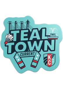 KC Current Teal Town Stickers