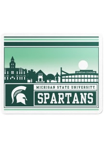 Green Michigan State Spartans Campus Stickers