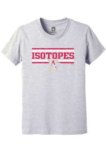 Summit Sportswear Albuquerque Isotopes Youth Grey Double Bars Short Sleeve T-Shirt