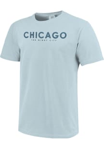 Chicago Light Blue Cloud Gate Sketch Short Sleeve T Shirt