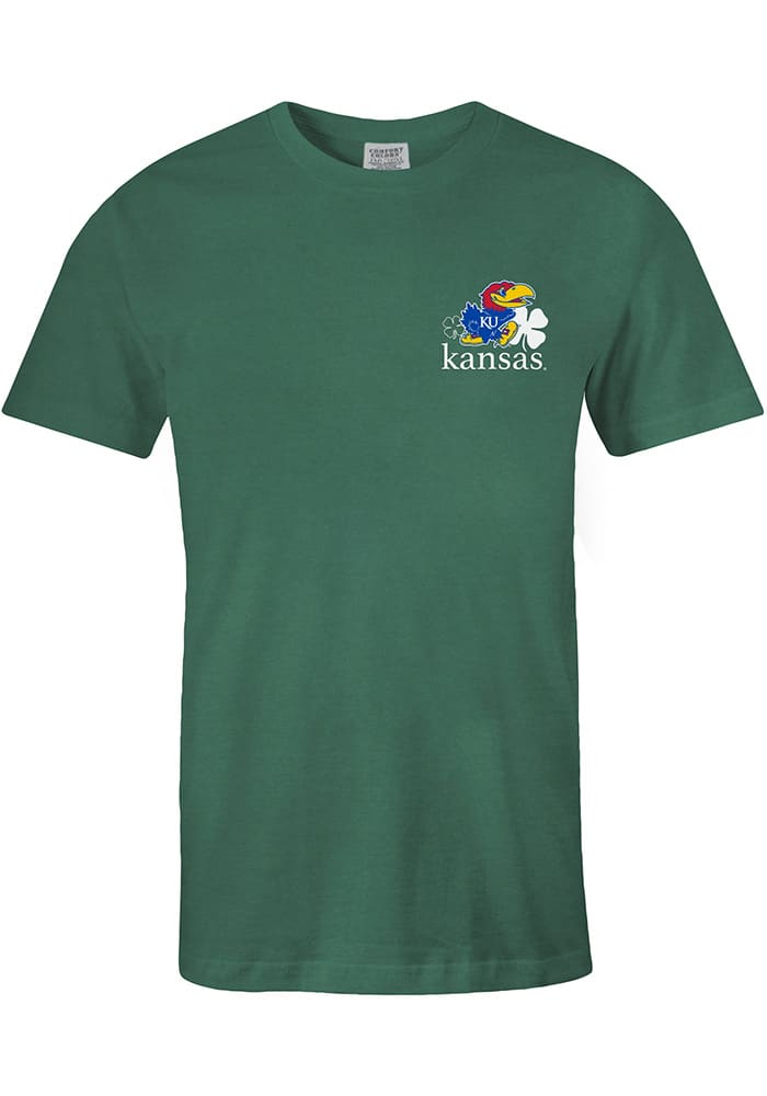 Jayhawks Rock Chalk Shamrock Short Sleeve T Shirt