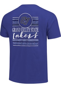 Grand Valley State Lakers Womens Blue Comfort Colors Crew Neck Short Sleeve T-Shirt