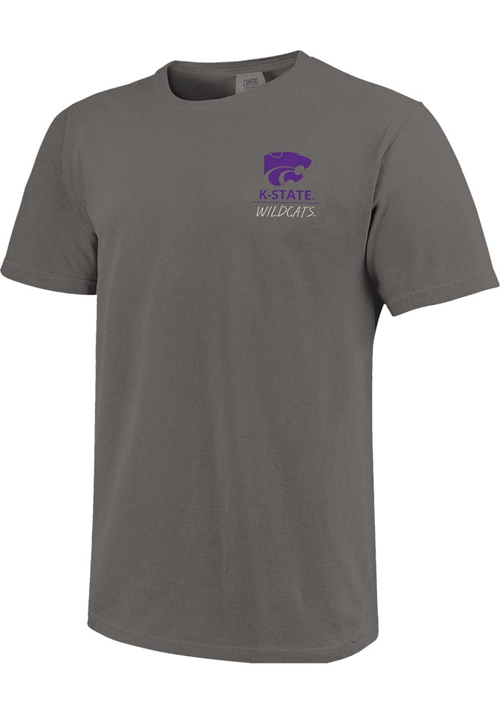 K-State Wildcats Grey Comfort Colors Short Sleeve T Shirt