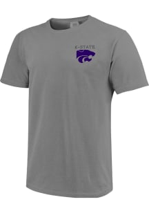 K-State Wildcats Grey Comfort Colors Short Sleeve T Shirt