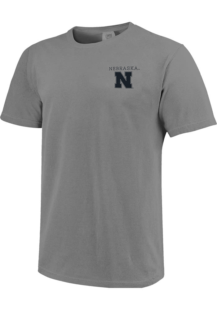 Nebraska Cornhuskers Grey Comfort Colors Short Sleeve T Shirt
