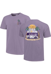 TCU Horned Frogs Womens Purple Beach Vibes Short Sleeve T-Shirt