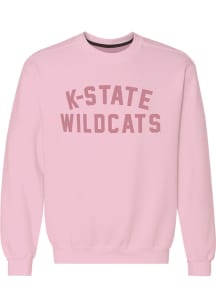 K-State Wildcats Womens Pink Classic Crew Sweatshirt