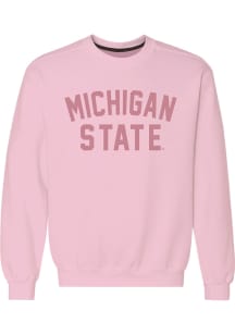 Michigan State Spartans Womens Pink Classic Crew Sweatshirt