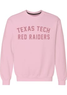 Texas Tech Red Raiders Womens Pink Classic Crew Sweatshirt