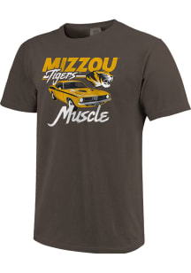 Missouri Tigers Womens Grey Muscle Car Short Sleeve T-Shirt
