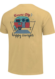 Kansas City Yellow Night Sky Camper Short Sleeve T Shirt