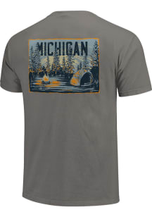 Michigan Grey Tent in the Pines Short Sleeve T Shirt