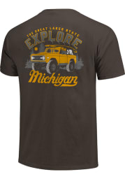 Michigan Charcoal Explore Bronco Short Sleeve T Shirt
