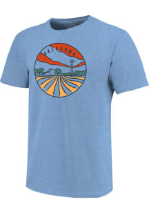 Oklahoma Blue Farm Lines Short Sleeve T Shirt