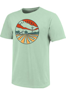 Oklahoma Green Farm Lines Short Sleeve T Shirt