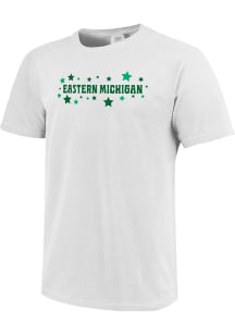 Eastern Michigan Eagles Womens White Star Short Sleeve T-Shirt