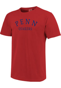 Pennsylvania Quakers Womens Red New Basic Short Sleeve T-Shirt
