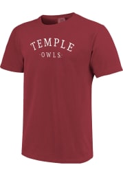 Temple Owls Womens Maroon New Basic Short Sleeve T-Shirt