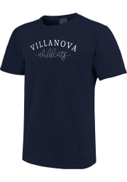Villanova Wildcats Womens Navy Blue New Basic Short Sleeve T-Shirt