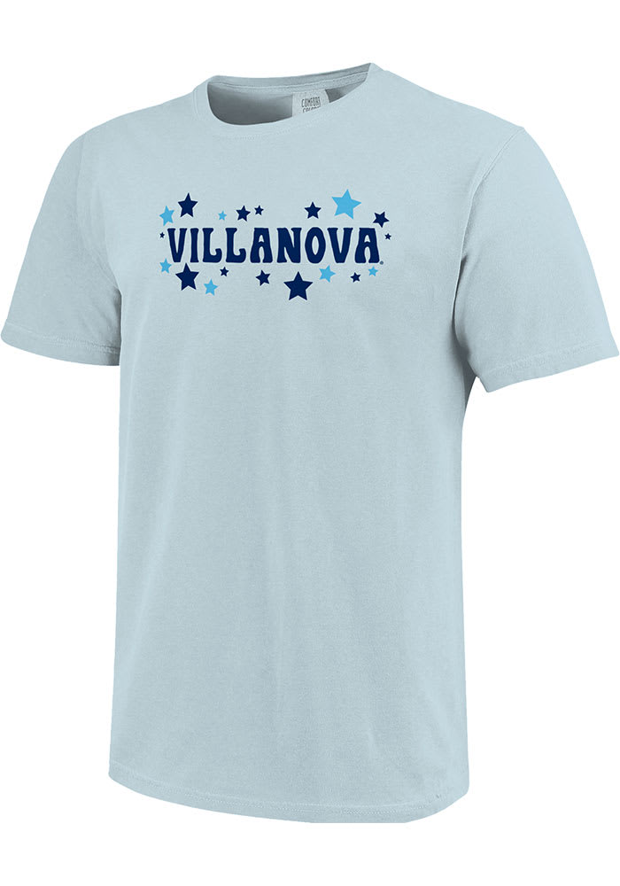 Villanova Wildcats Womens Light Blue Star Short Sleeve T-Shirt
