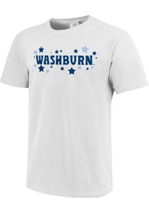 Washburn Ichabods Womens White Star Short Sleeve T-Shirt