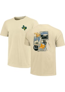Baylor Bears Womens Yellow Campus Polaroids Short Sleeve T-Shirt