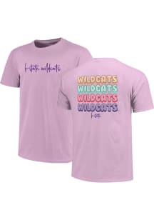 K-State Wildcats Womens Lavender Bubblegum Short Sleeve T-Shirt