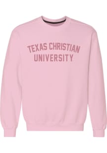 TCU Horned Frogs Womens Pink Classic Crew Sweatshirt