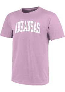 Arkansas Razorbacks Lavender Classic Short Sleeve T Shirt