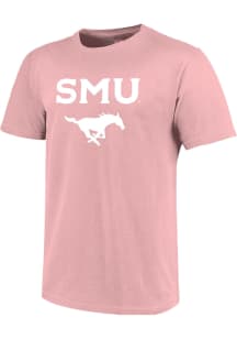 SMU Mustangs Pink Classic Short Sleeve T Shirt