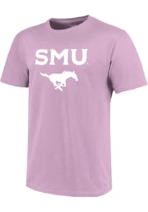 SMU Mustangs Lavender Classic Short Sleeve T Shirt