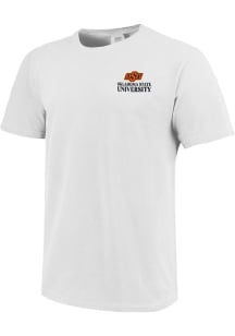 Oklahoma State Cowboys White Comfort Colors Short Sleeve T Shirt