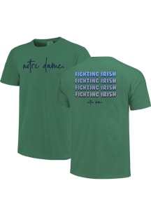 Notre Dame Fighting Irish Womens Green Bubblegum Short Sleeve T-Shirt