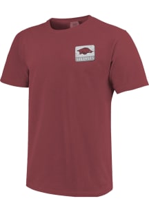 Arkansas Razorbacks Crimson Comfort Colors Short Sleeve T Shirt