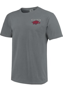 Arkansas Razorbacks Grey Comfort Colors Short Sleeve T Shirt