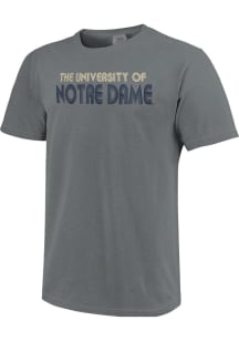 Notre Dame Fighting Irish Grey Comfort Colors Short Sleeve T Shirt