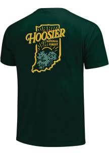 Bloomington Green Hoosier National Forest State Shape Short Sleeve T Shirt